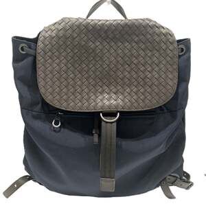 BOTTEGA VENETA Brown Leather Intrecciato Backpack